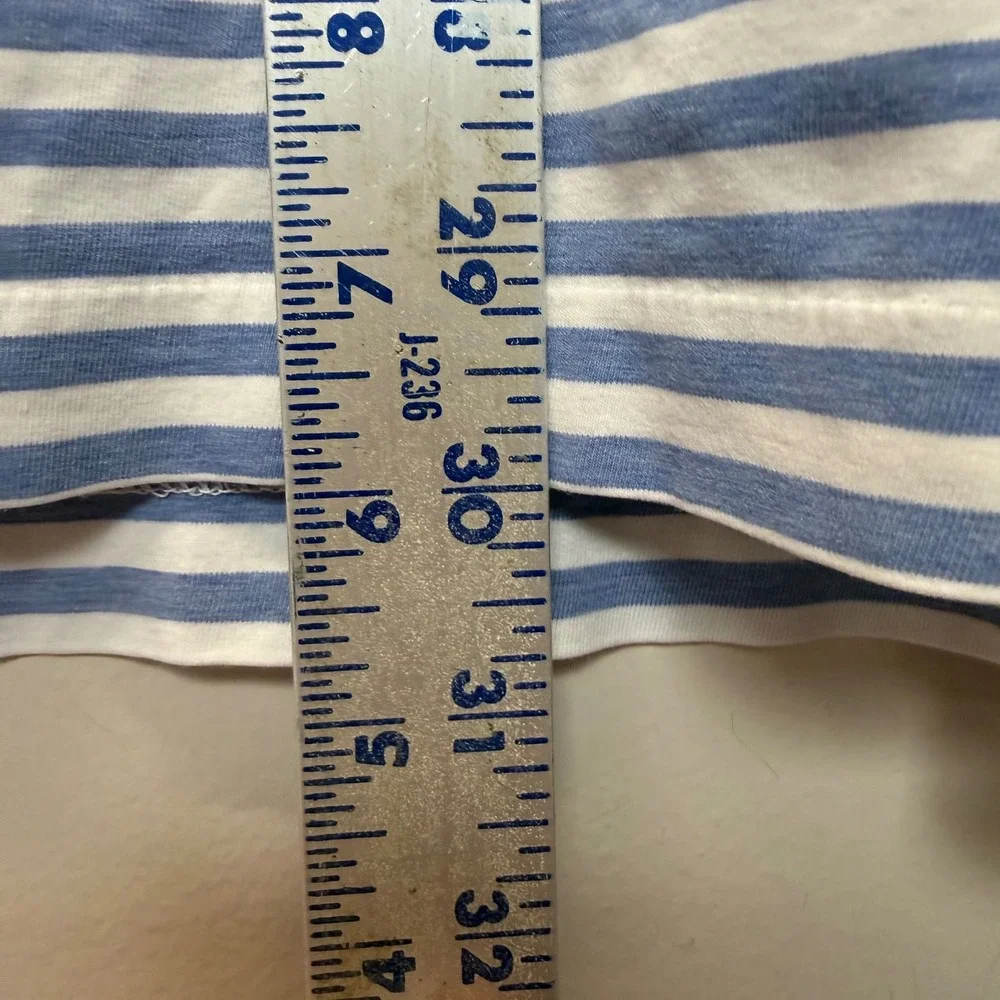 Polo Golf Ralph Lauren Polo Shirt‎ Mens Large Blue White Striped Pima Good